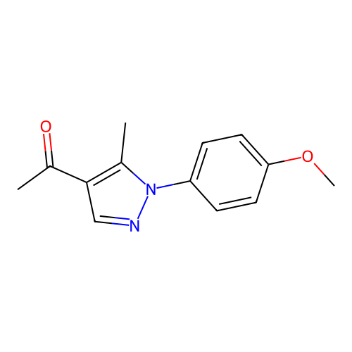 1-(1-(4-Methoxyphenyl)-5-methyl-1H-pyrazol-4-yl)ethanone structure