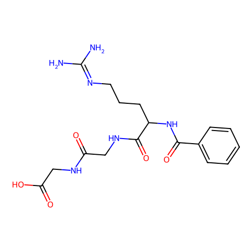 Hippuryl-Arg-Gly structure