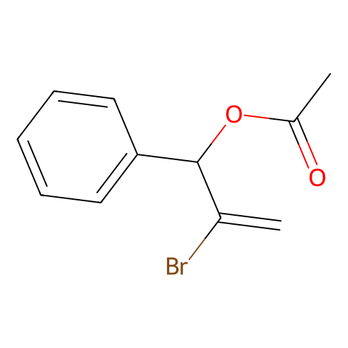3-Acetoxy-3-phenyl-2-bromopropene structure