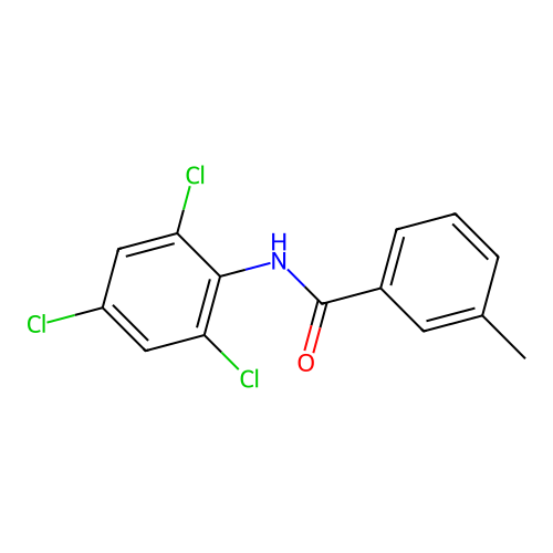 3-Methyl-2',4',6'-trichlorobenzanilide structure