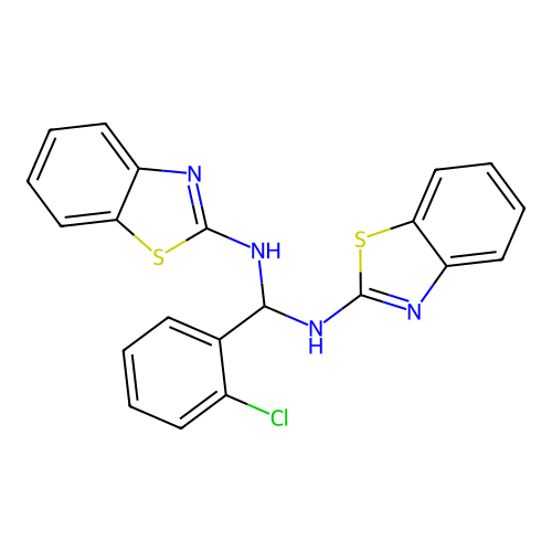 Benzothiazole, 2,2'-(o-chlorobenzylidenediimino)di- structure