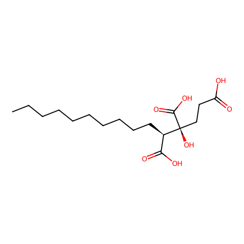 (3S,4S)-3-hydroxytetradecane-1,3,4-tricarboxylic acid structure