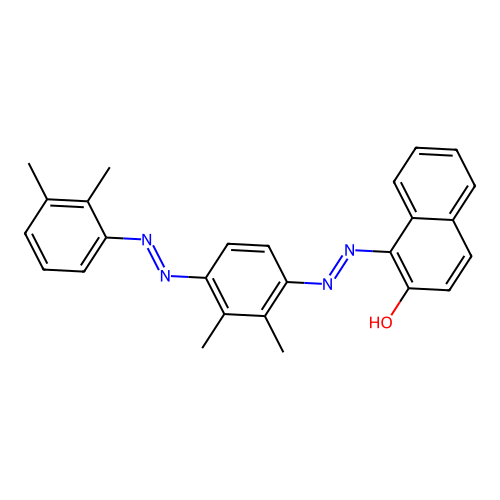 2-Naphthalenol, 1-[2-[4-[2-(dimethylphenyl)diazenyl]dimethylphenyl]diazenyl]- structure