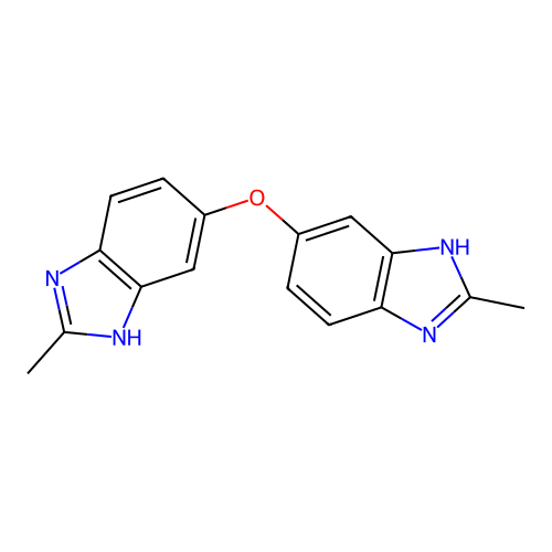 2-methyl-5-[(2-methyl-1H-benzimidazol-6-yl)oxy]-1H-benzimidazole structure