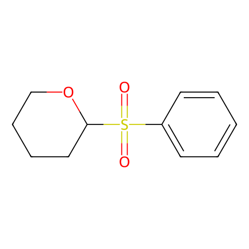 2-(Benzenesulfonyl)oxane structure
