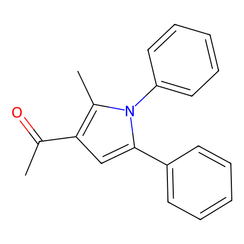 Ethanone, 1-(2-methyl-1,5-diphenyl-1H-pyrrol-3-yl)- structure