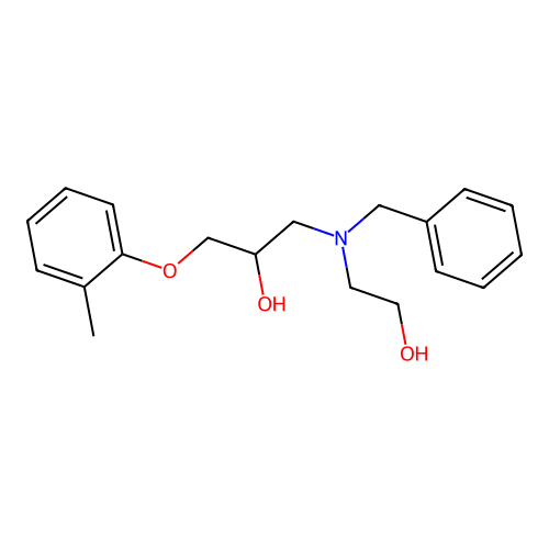 1-[Benzyl(2-hydroxyethyl)amino]-3-(2-methylphenoxy)propan-2-ol structure