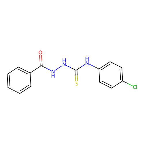 1-Benzamido-3-(4-chlorophenyl)thiourea structure