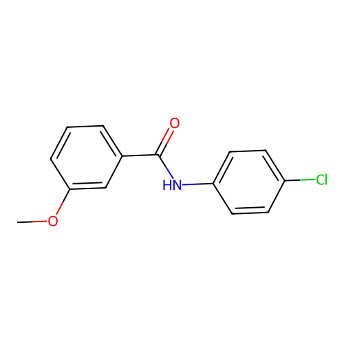 Benzamide, N-(4-chlorophenyl)-3-methoxy- structure