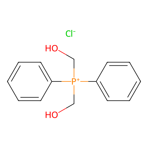 Phosphonium, bis(hydroxymethyl)diphenyl-, chloride structure