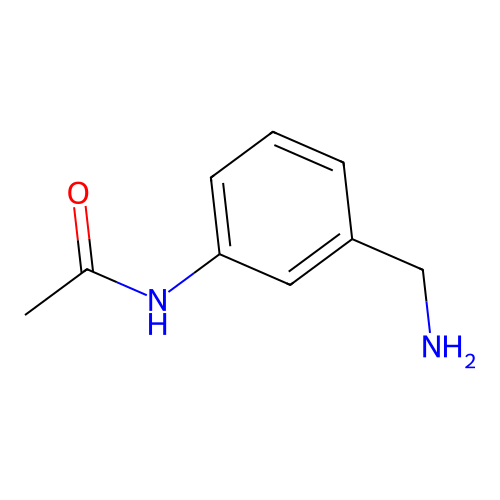 N-[3-(aminomethyl)phenyl]acetamide structure