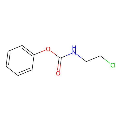 phenyl N-(2-chloroethyl)carbamate structure