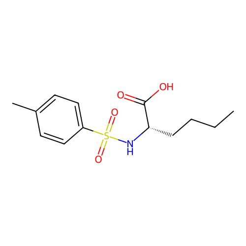 (S)-2-(4-Methylphenylsulfonamido)hexanoic acid structure