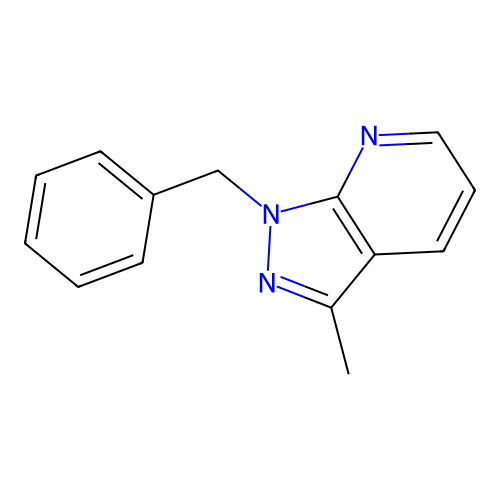 1-Benzyl-3-methyl-1H-pyrazolo[3,4-b]pyridine structure