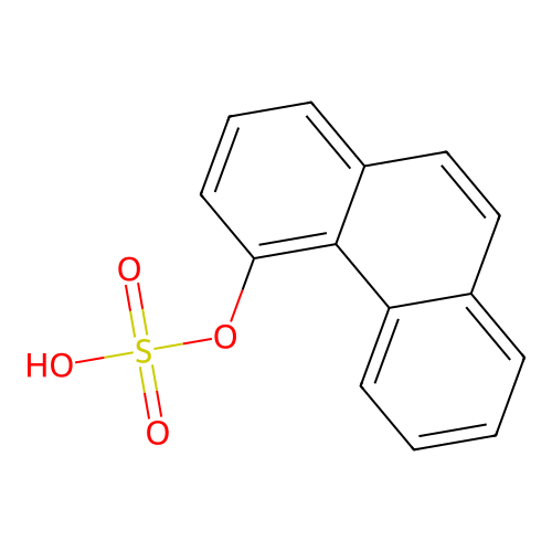 4-Phenanthryl hydrogen sulfate structure