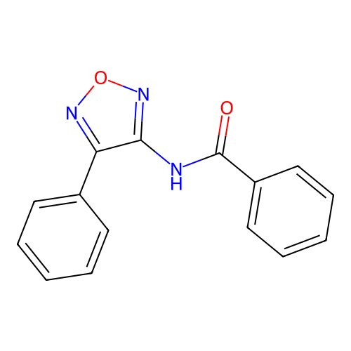 N-(4-phenyl-1,2,5-oxadiazol-3-yl)benzamide structure