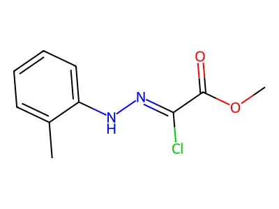 Methyl (2z)-chloro[(2-methylphenyl)hydrazono]acetate structure