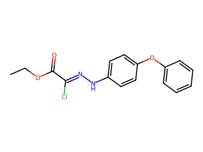Ethyl 2-chloro-2-[(4-phenoxyphenyl)hydrazono]acetate structure