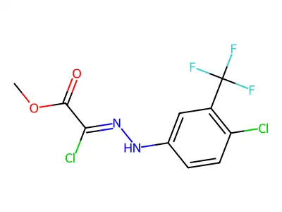 Methyl 2-chloro-2-[[4-chloro-3-(trifluoromethyl)phenyl]hydrazinylidene]acetate structure