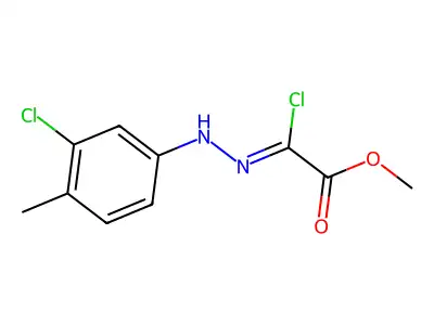 Methyl 2-chloro-2-[(3-chloro-4-methylphenyl)hydrazinylidene]acetate structure