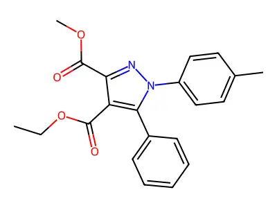 1h-pyrazole-3,4-dicarboxylic Acid, 1-(4-methylphenyl)-5-phenyl-, Ethyl Methyl Ester structure