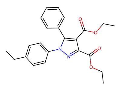 1h-pyrazole-3,4-dicarboxylic Acid, 1-(4-ethylphenyl)-5-phenyl-, Diethyl Ester structure
