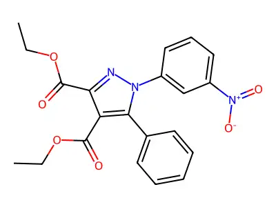 1h-pyrazole-3,4-dicarboxylic Acid, 1-(3-nitrophenyl)-5-phenyl-, Diethyl Ester structure