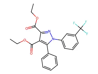 1h-pyrazole-3,4-dicarboxylic Acid, 1-(3-(trifluoromethyl)phenyl)-5-phenyl-, Diethyl Ester structure