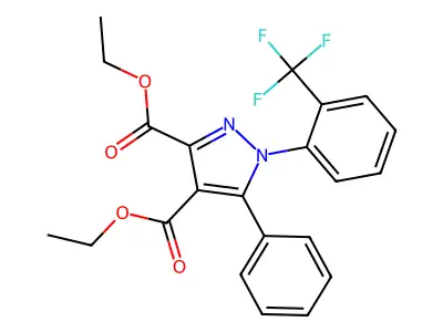 C22-H!9-F3-N2-O4 structure