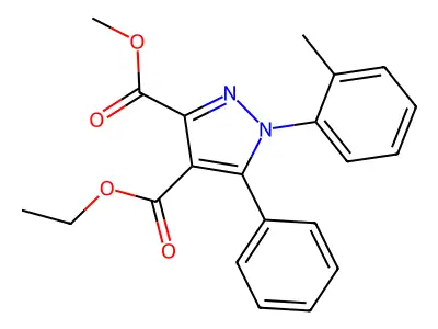 1h-pyrazole-3,4-dicarboxylic Acid, 1-(2-methylphenyl)-5-phenyl-, Ethyl Methyl Ester structure