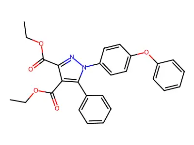1h-pyrazole-3,4-dicarboxylic Acid, 1-(4-phenoxyphenyl)-5-phenyl-, Diethyl Ester structure