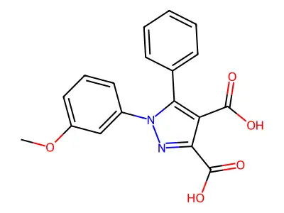 1h-pyrazole-3,4-dicarboxylic Acid, 1-(3-methoxyphenyl)-5-phenyl- structure
