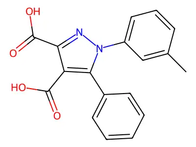 1h-pyrazole-3,4-dicarboxylic Acid, 1-(3-methylphenyl)-5-phenyl- structure
