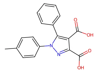 1h-pyrazole-3,4-dicarboxylic Acid, 1-(4-methylphenyl)-5-phenyl- structure