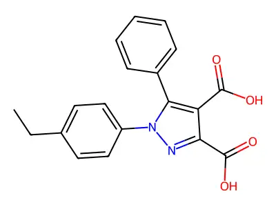 1h-pyrazole-3,4-dicarboxylic Acid, 1-(4-ethylphenyl)-5-phenyl- structure