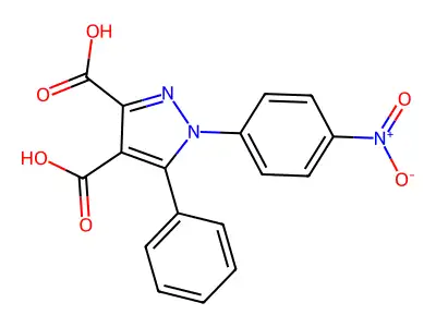 1h-pyrazole-3,4-dicarboxylic Acid, 1-(4-nitrophenyl)-5-phenyl- structure