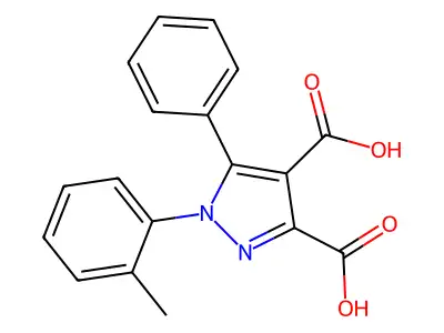 1h-pyrazole-3,4-dicarboxylic Acid, 1-(2-methylphenyl)-5-phenyl- structure