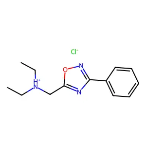 1,2,4-Oxadiazole, 5-((diethylamino)methyl)-3-phenyl-, hydrochloride structure