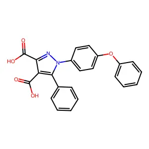 1h-pyrazole-3,4-dicarboxylic Acid, 1-(4-phenoxyphenyl)-5-phenyl- structure
