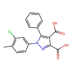 1h-pyrazole-3,4-dicarboxylic Acid, 1-(3-chloro-4-methylphenyl)-5-phenyl- structure
