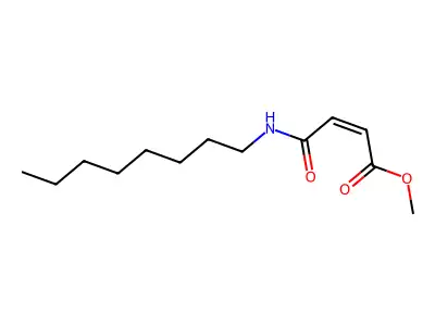 Methyl 4-(octylamino)-4-oxobut-2-enoate structure