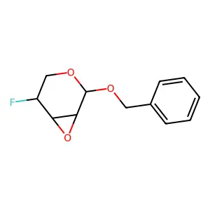 beta-L-Lyxopyranoside, phenylmethyl 2,3-anhydro-4-deoxy-4-fluoro- structure