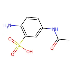 Benzenesulfonic acid, 5-(acetylamino)-2-amino- structure