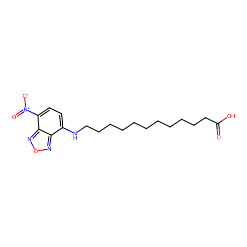 12-(7-Nitrobenzofurazan-4-ylamino)dodecanoic acid structure