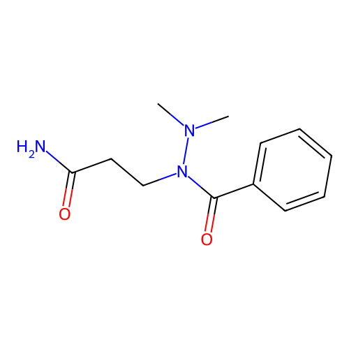 Benzoic acid, 1-(3-amino-3-oxopropyl)-2,2-dimethylhydrazide structure