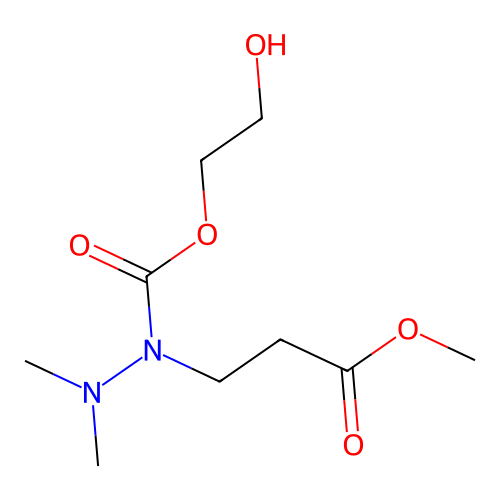 3-(2,2-Dimethyl-1-3'-hydroxypropanoylhydrazino)methylpropionate structure