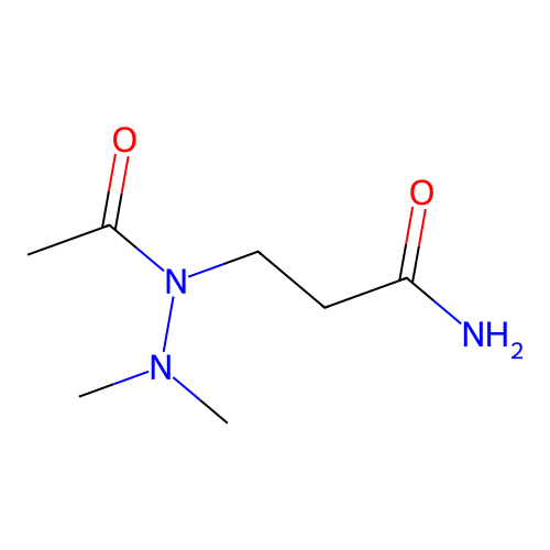 Acetic acid, 1-(3-amino-3-oxopropyl)-2,2-dimethylhydrazide structure