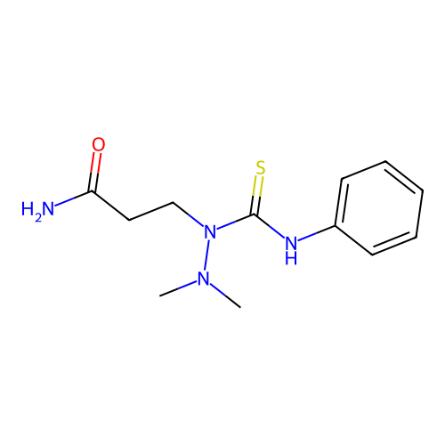 Propanamide, 3-(2,2-dimethyl-1-((phenylamino)thioxomethyl)hydrazino)- structure