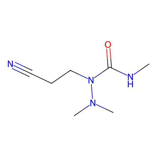 Hydrazinecarboxamide, 1-(2-cyanoethyl)-N,2,2-trimethyl- structure