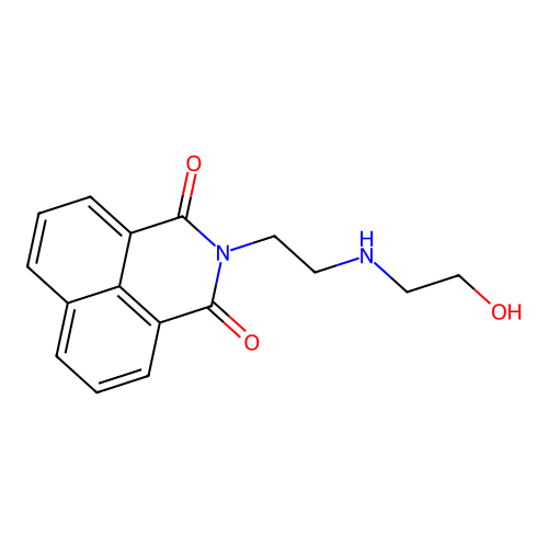 2-(2-((2-Hydroxyethyl)amino)ethyl)-1H-benzo[de]isoquinoline-1,3(2H)-dione structure